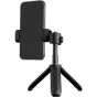 Ulanzi MT88 ClipMate Tripod with smartphone mounted, showcasing 360-degree ball head and compact foldable design for action cameras and vlogging