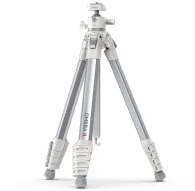 Ulanzi T156 white tripod with extended center column and 360-degree ball head for stable photography and vloggingUlanzi T156 white tripod with extended center column and 360-degree ball head for stable photography and vlogging