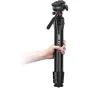 Ulanzi Ombra 3030 travel tripod with fluid head – compact aluminum tripod for video shooting, fully extended