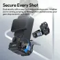 Ulanzi PK13 Uka Expansion Adapter for DJI Pocket 3 with dual-lock security, featuring snap-lock and positioning screw for stable action shots and versatile mounting