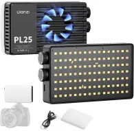 Ulanzi PL25 25W LED video light panel with adjustable bi-color temperature, battery compartment, and included diffuser and USB-C charging cable for professional photography and videographyUlanzi PL25 25W LED video light panel with adjustable bi-color temperature, battery compartment, and included diffuser and USB-C charging cable for professional photography and videography