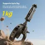 Ulanzi R105 Y Super Knaģis ar trīsklāju satvērienu un 360° dubultgulšu galvu drošai kameru vai ierīču montāžai līdz 1kg uz cilindriskām virsmām.