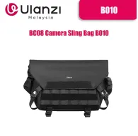 Ulanzi B010 9L water-resistant camera sling bag with customizable dividers, front view showing padded shoulder strap and Velcro closureUlanzi B010 9L water-resistant camera sling bag with customizable dividers, front view showing padded shoulder strap and Velcro closure