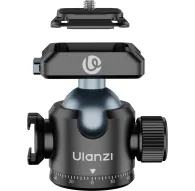 Ulanzi T100 UKA ātrās atbrīvošanas lodveida galva ar 360° rotāciju un 90° slīpumu, ar aukstā kontakta montāžas iespēju un saderību ar ātrās atbrīvošanas plāksnēmUlanzi T100 UKA ātrās atbrīvošanas lodveida galva ar 360° rotāciju un 90° slīpumu, ar aukstā kontakta montāžas iespēju un saderību ar ātrās atbrīvošanas plāksnēm