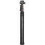Ulanzi TB64 1.6m extendable tripod with flip-lock center column and cold shoe mount, top view showing tilting head and 1/4-20 screw compatibility