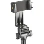 Ulanzi TB64Z smartphone tripod head with cold shoe mount for LED light panel attachment, ideal for vlogging and streaming setups