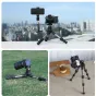 Ulanzi TT30 pārvadājamais statīvs ar panoramisko bumbu galvu, kas atbalsta DSLR fotoaparātu un viedtālruni pilsētas fotogrāfijai uz balkona