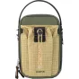 Ulanzi U Mini Phone Bag with padded interior, dual-zip access, front drawstring pocket, and secure magnetic card slot – compact smartphone and camera bag in olive and beige plaid