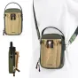 Ulanzi U Mini Mobile Phone Bag with adjustable shoulder strap, featuring front dual-zip compartment and rear magnetic pocket for cards and IDs.