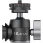 Шаровая головка Ulanzi U-60 Mini Metal с холодным башмаком - компактная 360° регулируемая мини-шаровая головка для легких камер с двойными креплениями холодного башмака и антискользящей силиконовой подкладкой.
