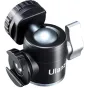 Шаровая головка Ulanzi U-60 Mini Metal с холодным башмаком - компактный поворотный крепёж на 360° для лёгкого оборудования до 2 кг, с верхними и боковыми креплениями для холодного башмака, центральной фиксирующей ручкой и против