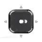 Ulanzi UKA03 Quick Release Plate Base - lightweight aluminum camera plate with anti-slip lock, rubber grip pad, and dual-gasket screws for secure DSLR, mirrorless, and Arca-compatible setups
