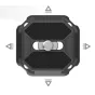 Ulanzi UKA03 Quick Release Plate Base - Top view of a lightweight aluminum camera mount featuring a 4-way square mounting system, anti-slip rubber padding, and a secure slide-to-lock mechanism for DSLRs, mirrorless cameras, and 