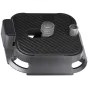 Ulanzi UKA09 Anti-Twist Quick Release Plate with positioning pin for stable camera mounting on tripods and gimbals