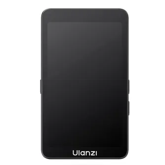 Front view of the Ulanzi VM1 mobile monitor screen with a sleek design, dark display, and visible brand name.