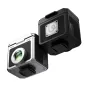 Ulanzi VF01 waist-level viewfinder with 28mm lens and magnetic retro lens hood, black aluminum design, cold shoe mount for versatile camera compatibility