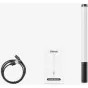 Ulanzi VL119 RGB LED gaismas vārsts ar USB-C uzlādes kabeli un oriģinālo iepakojuma kastīti, kurā ir 114 augstas krāsu atdaiņas LED un daudzveidīgi gaismas režīmi fotogrāfijai un videofilmu veidošanai