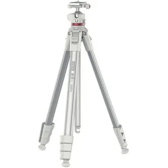 Ulanzi YING Ombra travel tripod in white with Arca-type ball head, extended aluminum legs, and compact design for photography and videography