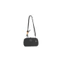 Ulanzi YY08 TechLite melna sling bag ar regulējamu siksnu, kompakts dizains tehnoloģijām un fotografijas aprīkojumam, izturīga auduma un spilgti oranžs akcenta detaļa uz siksnas