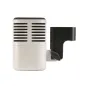 Universal Audio SD-5 dynamic microphone with supercardioid grille and adjustable tilt bracket, featuring a protective case attachment for studio and live sound applications