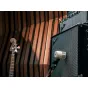 Universal Audio SD-5 dynamic microphone with supercardioid pattern and adjustable stand, ideal for capturing high SPL instruments like bass guitar and drums in studio or live settings.