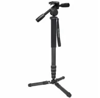 Монопод Varizoom CHICKENFOOT101 из углеволокна с 3-ходовой жидкостной фотоголовкой, полностью раздвинутый вид с раскладной куриной лапкой и закручивающимися ножкамиМонопод Varizoom CHICKENFOOT101 из углеволокна с 3-ходовой жидкостной фотоголовкой, полностью раздвинутый вид с раскладной куриной лапкой и закручивающимися ножками