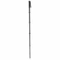 VariZoom CHICKENLEG carbon fiber monopod with twist-lock joints, reversible 1/4-20 to 3/8-16 flat base, and wrist strap loop for secure handling