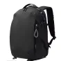 Ulanzi YY038 Urban Travel Backpack V2 22L - elegants melns sānu skats ar mīkstinātām plecu siksnām, sānu bungee šnoru un modulāriem nodalījumiem fotoaprīkojumam un ikdienas lietām