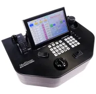 VariZoom River Control Console 4-camera 7-axis professional touchscreen control panel with active display for Pan, Tilt, Zoom, Focus, Iris, Track, and Boom axesVariZoom River Control Console 4-camera 7-axis professional touchscreen control panel with active display for Pan, Tilt, Zoom, Focus, Iris, Track, and Boom axes