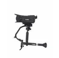 VariZoom Stealthy kameras stabilizators rokās turamajā režīmā ar piestiprinātu kameru, paredzēts mobilajai uzņemšanai un daudzveidīgai izmantošanaiVariZoom Stealthy kameras stabilizators rokās turamajā režīmā ar piestiprinātu kameru, paredzēts mobilajai uzņemšanai un daudzveidīgai izmantošanai