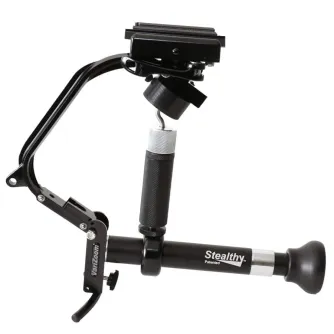 VariZoom Stealthy Pro 6-ass stabilizators ar izvelkamu rokturi, piemērots daudzveidīgai filmēšanai ar roku, statīvu un monopodu