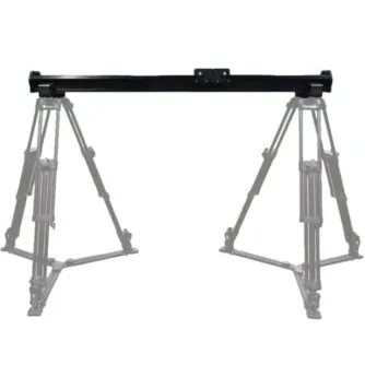 Профессиональный слайдер Varizoom VariSlider VSM1-T длиной 54 дюйма с комплектом из двух тяжелых штативных креплений VS-TM2, регулируемыми выносными опорами и нержавеющими уровняющими ножками для ультра-плавных кинематографическ