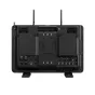 Atomos Sumo PRO 19 rear view with dual antennas, showcasing 12G-SDI, HDMI, and XLR ports for professional 4K HDR monitoring, recording, and switching