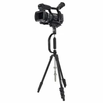 Стабилизатор Varizoom VZ-CROSSFIRE-FP с интегрированным штативом для камер до 4 кг, оснащенный жидкостным гиростабилизатором и регулируемой высотой