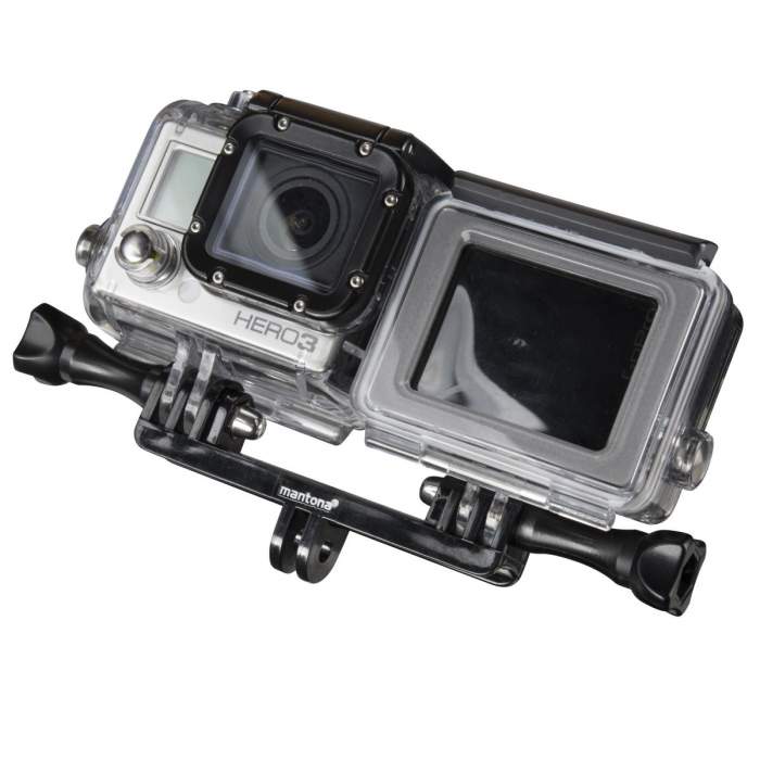 Accessories for Action Cameras - mantona Double fixation adapter for GoPro - quick order from manufacturer