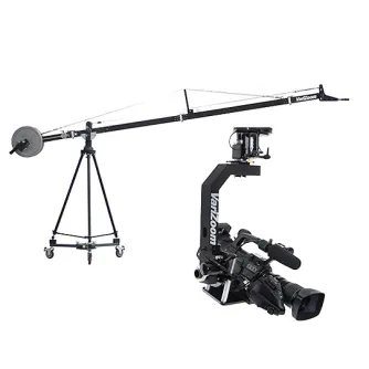 Кран VariZoom VZ-SNAPCRANE12-100 длиной 4 метра с моторизованной головкой VZ-MC100 и штативом CT-100 для профессиональной видеосъемки