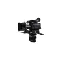 Blackmagic Design URSA Cine 12K LF 100G profesionālā kinokamera ar B4 objektīvu montāžu, 100G Ethernet portu tiešrai SMPTE-2110 raidīšanai, sānu un augšējais skats ar modernām vadības panelēm un raidīšanas objektīvu saderību