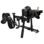 Плечевой риг Varizoom VZ-ZGRIG с амортизирующим подвесом и установленной DSLR камерой Canon, регулируемый для плавной видеосъемки