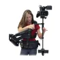 Profesionāls VariZoom VZAVIATOR MX stabilizators ar 7 colu monitoru, ergonomisku jostu un artikulētu roku, lai nodrošinātu gludas kameras uzņemšanas ar rokām