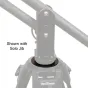 VariZoom VZBR10075 adapter ring for mounting Solo Jib 75mm tripod head on 100mm base - sturdy transition adapter