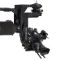 Varizoom VZCINEMAPRO-K2 professional remote camera head with encoded pan bars and control console, side view with attached camera body and lens for precise cinematic motion control