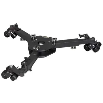 Артикулированная видеодоли Varizoom CineTrac с шарнирными руками и четырехколесной базой для плавных движений камеры по рельсам диаметром 1,5 дюйма