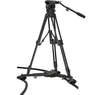 Varizoom VZCINETRACMASTER slēdzes komplekts ar FH100 šķidro galvu, TC-100A statīvu un elastīgu sliedi vienmērīgiem kameras pārvietojumiem