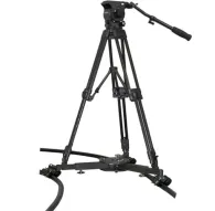 Varizoom VZCINETRACMASTER dolly kit with FH100 fluid head, TC-100A tripod, and flexible track segment for smooth camera movementsVarizoom VZCINETRACMASTER dolly kit with FH100 fluid head, TC-100A tripod, and flexible track segment for smooth camera movements