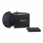Varizoom VZDIGIVIEW DSLR viewfinder with large eyepiece lens and sturdy aluminum mounting plate, designed for enhanced viewing experience.