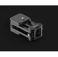 EdelKrone SliderAIR PRO trackless motorized camera slider with 15 kg payload, compact folded view showcasing four-arm mechanism and sturdy aluminum constructionEdelKrone SliderAIR PRO trackless motorized camera slider with 15 kg payload, compact folded view showcasing four-arm mechanism and sturdy aluminum construction