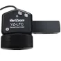 VariZoom VZ-LFC remote follow focus control for Canon C100/C300 cameras featuring an aluminum focus ring and rubberized grip