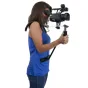 VariZoom VZ-LSP shoulder support system for cameras up to 8 lbs, featuring ergonomic shoulder and abdomen padding for professional videographers.