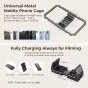 Универсальная металлическая клетка SmallRig для смартфонов с регулируемым держателем для устройств шириной 57-90 мм, оснащённая встроенным слотом для банка питания для постоянной зарядки во время съёмки