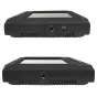 Varizoom VZM7 7 colu HDMI monitors: priekšējais un aizmugurējais skats ar HDMI ieejas/izejas portu un zoom kontroles pogu